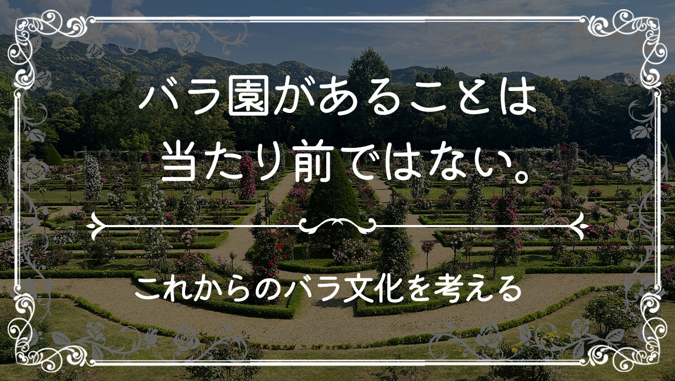 バラ園があることは、当たり前ではない。